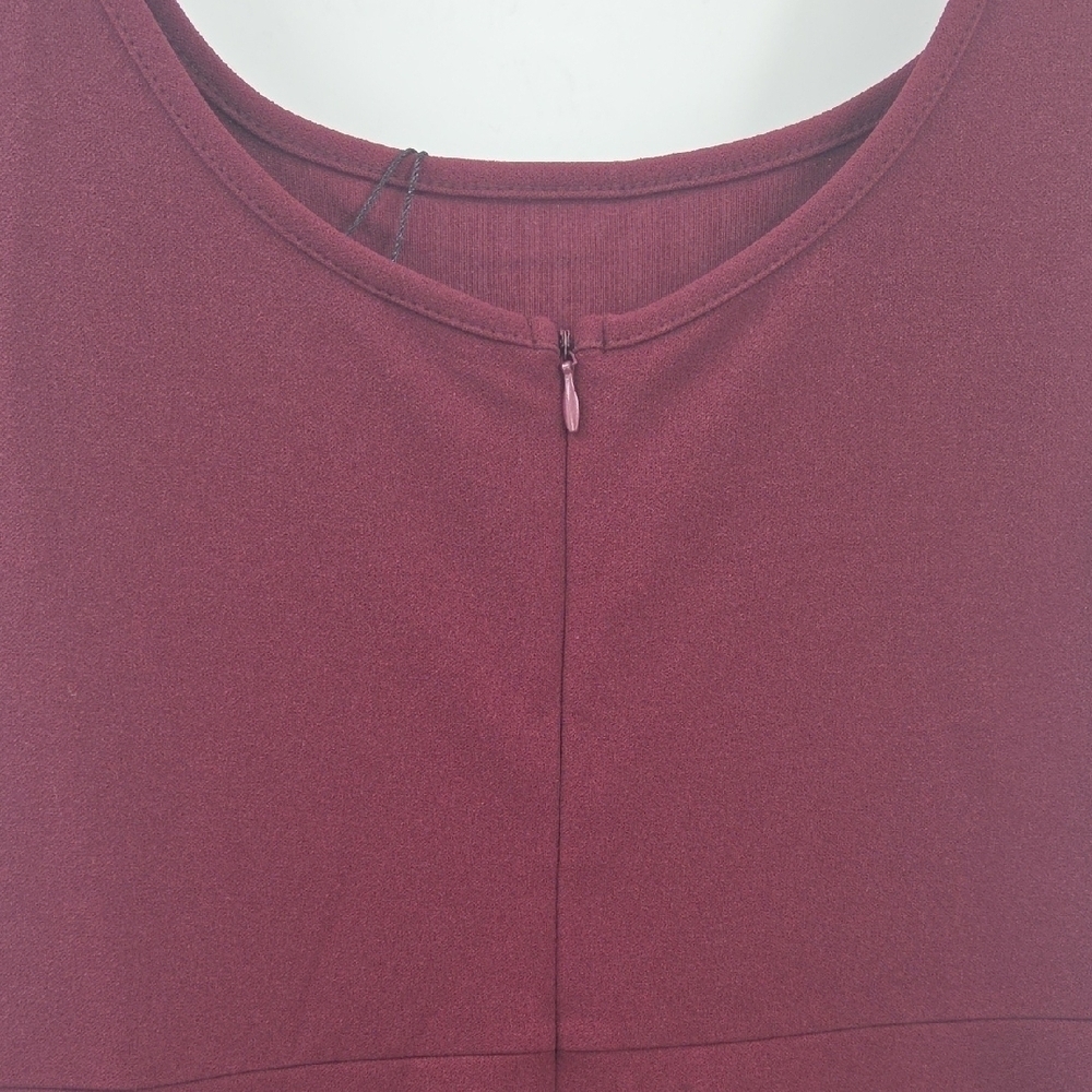 Chic Plum Maxi Dress With Dual Side Slits NWT - Picture 14 of 16